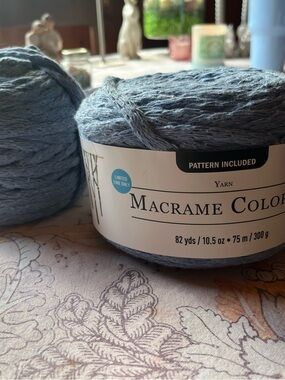 Macrame Color Yarn - Light Blue Macrame Cord